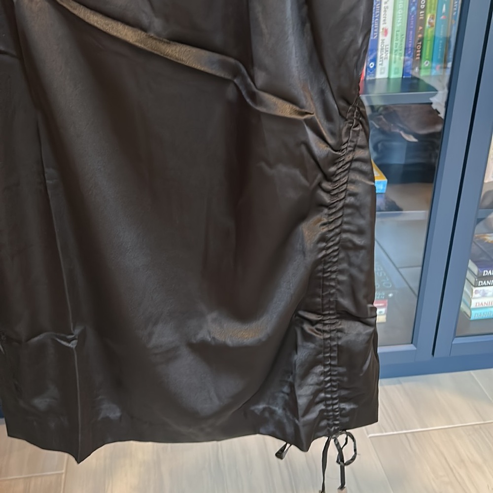 NWT Newport News shiny black dress - Picture 3 of 6